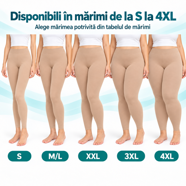 Colanți compresivi Zenifique disponibili în mărimi de la S la 4XL